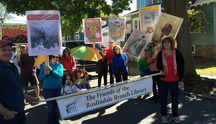 Friends of Roslindale Library at the Rozzie Day 2014 Parade