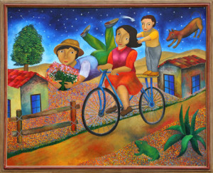 Artist: Roman Andrade Llaguno, Oaxaca, Mexico (1959 - ) Title: Ramos de Flores Year: 1996